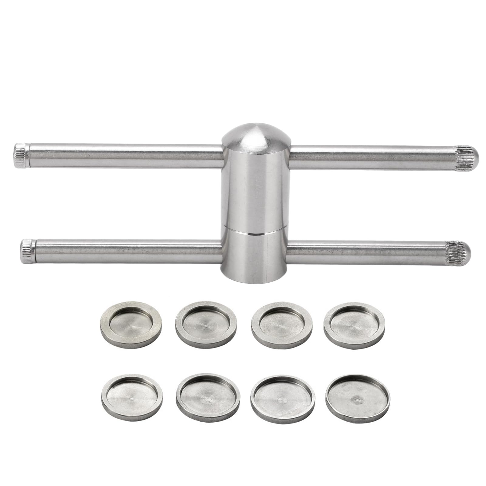 Kelepu Snooker Cue Tip Compressor, Cue tip clamp, Snooker Cue Tip Repair Kit Shaper Stainless Steel Billiard Tip Trimmer & Shaper for 9-14 mm Snooker & Pool Cue Tips