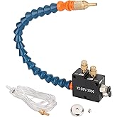 CNZG PNEU 1/4" CNC Coolant Mister for Milling Machine Mist Spray System | Lathe Lubrication Spray Coolant System Nozzle, Magnetic Mill Mister, Mist Spray, Air Cooling Kit Cnc For Mill Metal Lathe