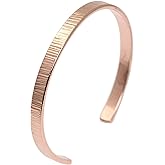 John S. Brana Chased Copper Cuff Bracelet - Handmade Jewelry - Durable Solid Copper