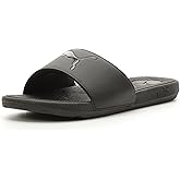 PUMA Women's COOL CAT 2.0 Slide Sandals, Puma Black-Puma Black, 7