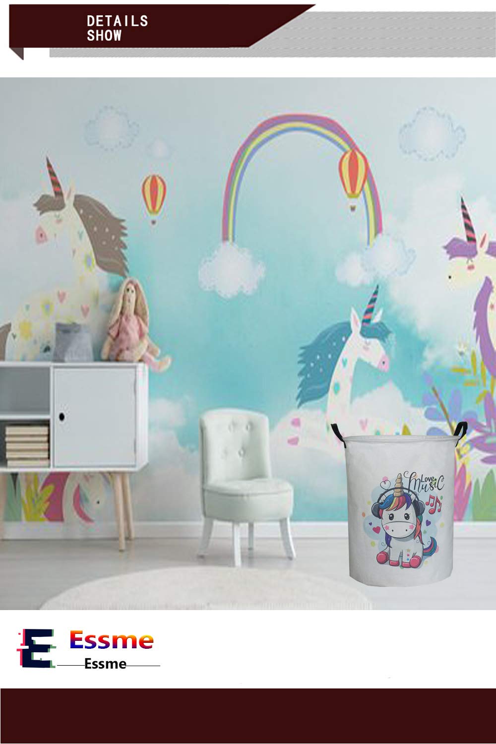unicorn storage baskets
