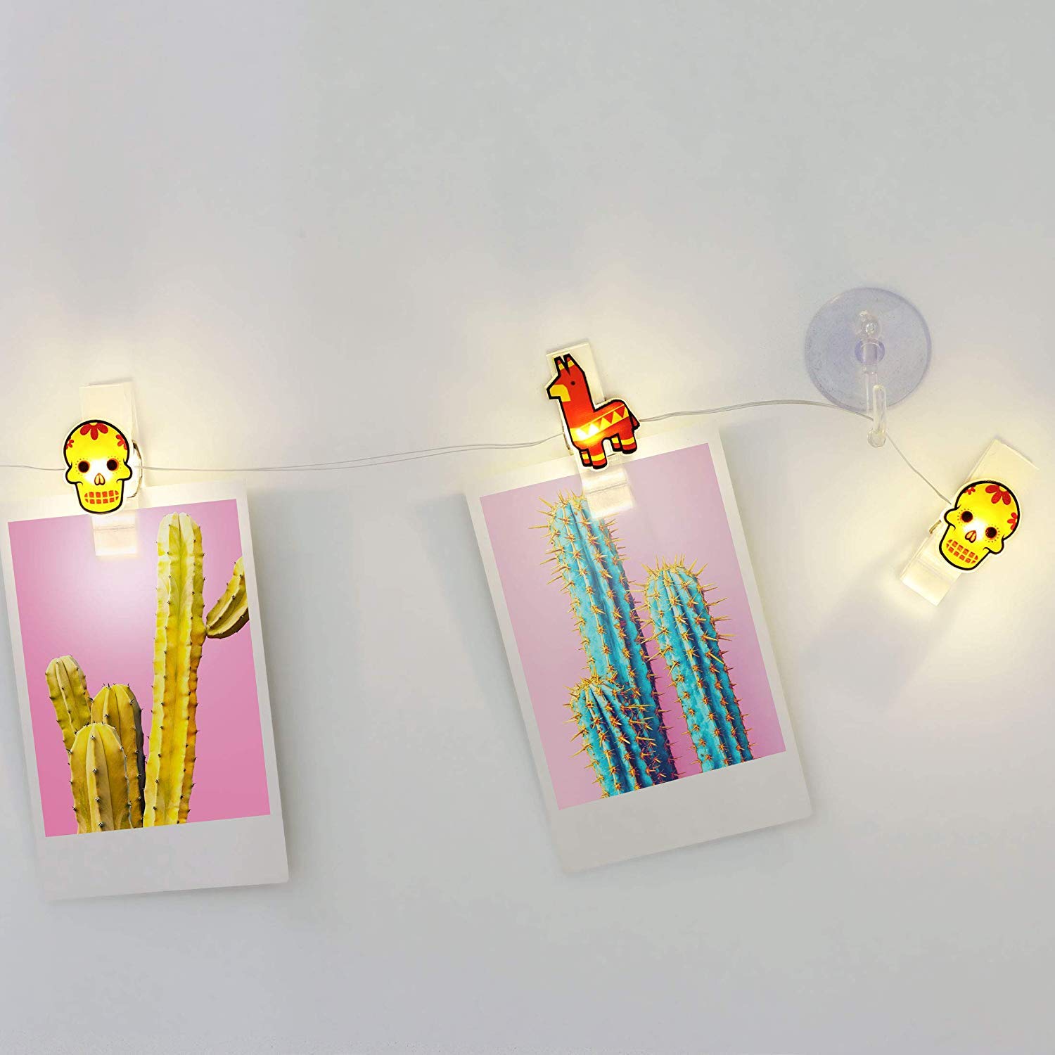 Piñata Light Clips by Mustard | Photo Clip String Lights | Photo String Lights | 10 x Light Clips with Cute Piñata Design