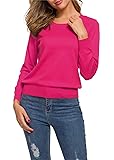 Women's Casual Crewneck Long Sleeve Pullover