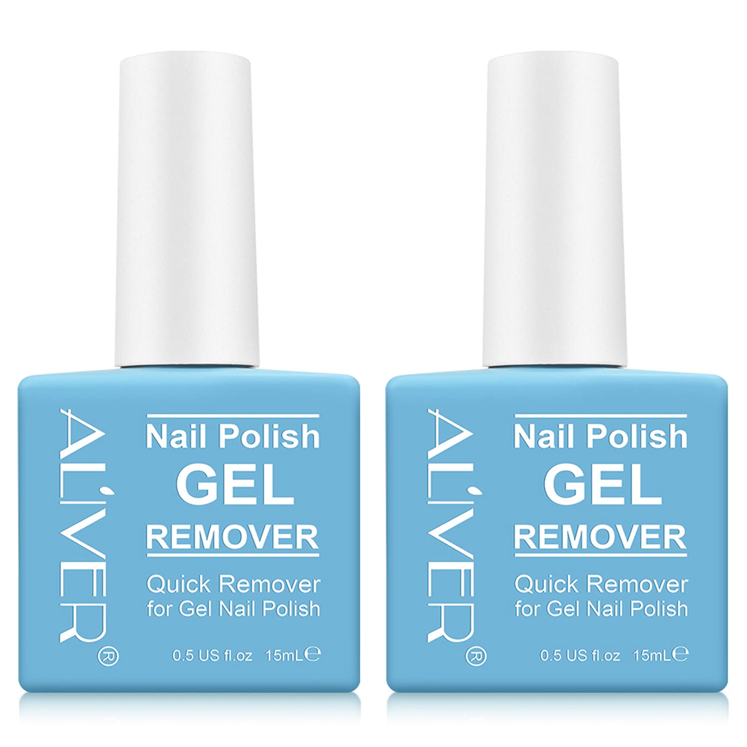 Gel Nail Polish Remover, 2 Pcs Fast Gel Polish Remover, Easily Removes Nail Polish within 2-4 Minutes - No Need for Foil, Soaking or Wrapping,15ml
