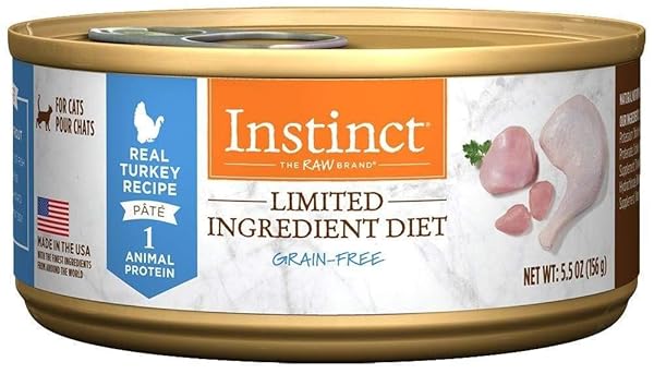 NATURE’S VARIETY INSTINCT GRAIN FREE LID TURKEY CANNED...