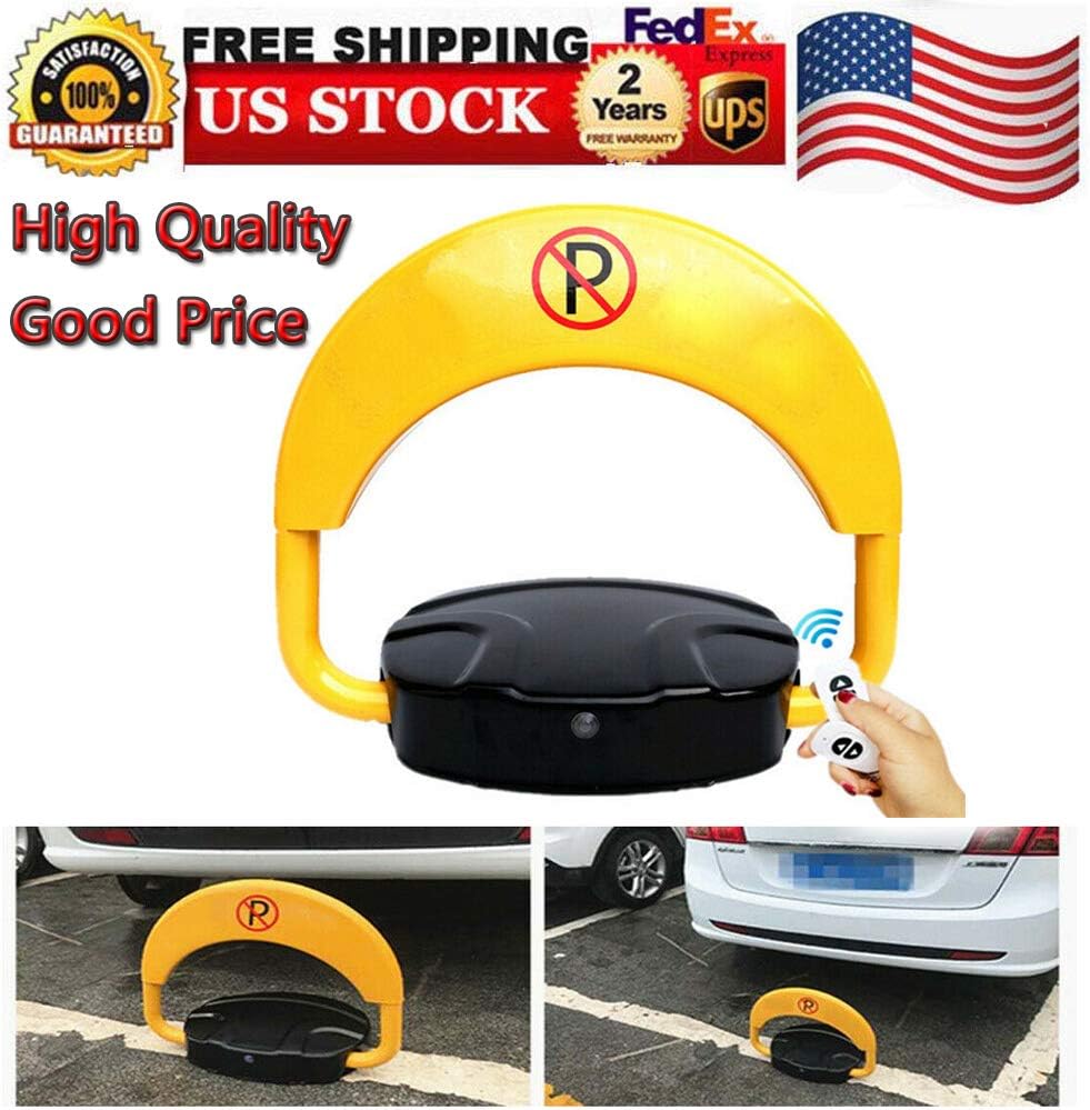 DY19BRIGHT Wheel Locks, Private Car Parking Latch Space Saver Lock Guard Saver Smart Remote Control Driveway Barrier Automatic Induction Waterproof Thickened Lock, USA Stock