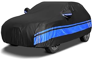 ATHUPEAD 10-Layer SUV Car Cover Waterproof All Weather for Automobiles, Universal Fit for Honda CR-V/HR-V, Mazda 5-Series/CX-5, Toyota C-HR/Rav4, BMW X1/X2, SUV Up to 181" L, Size S2 (See Size Chart)