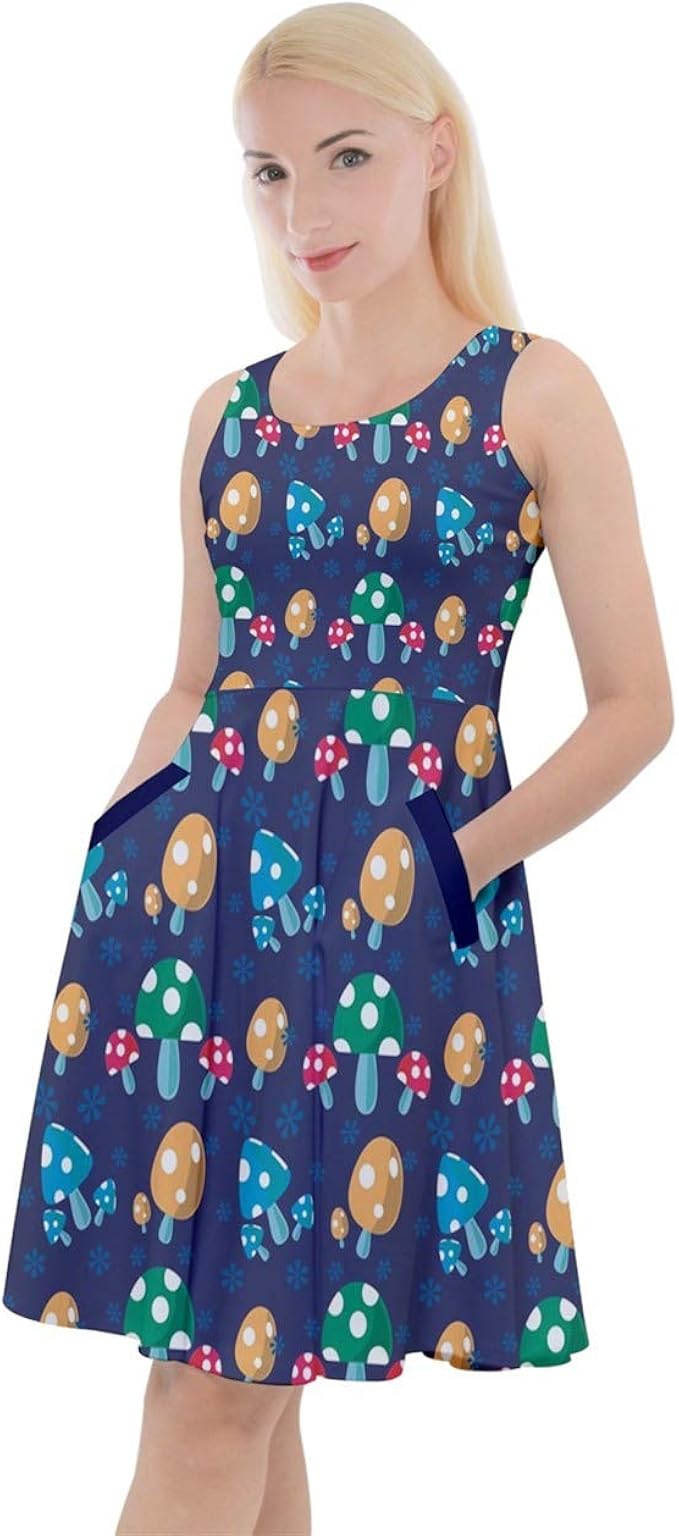 colorful skater dress