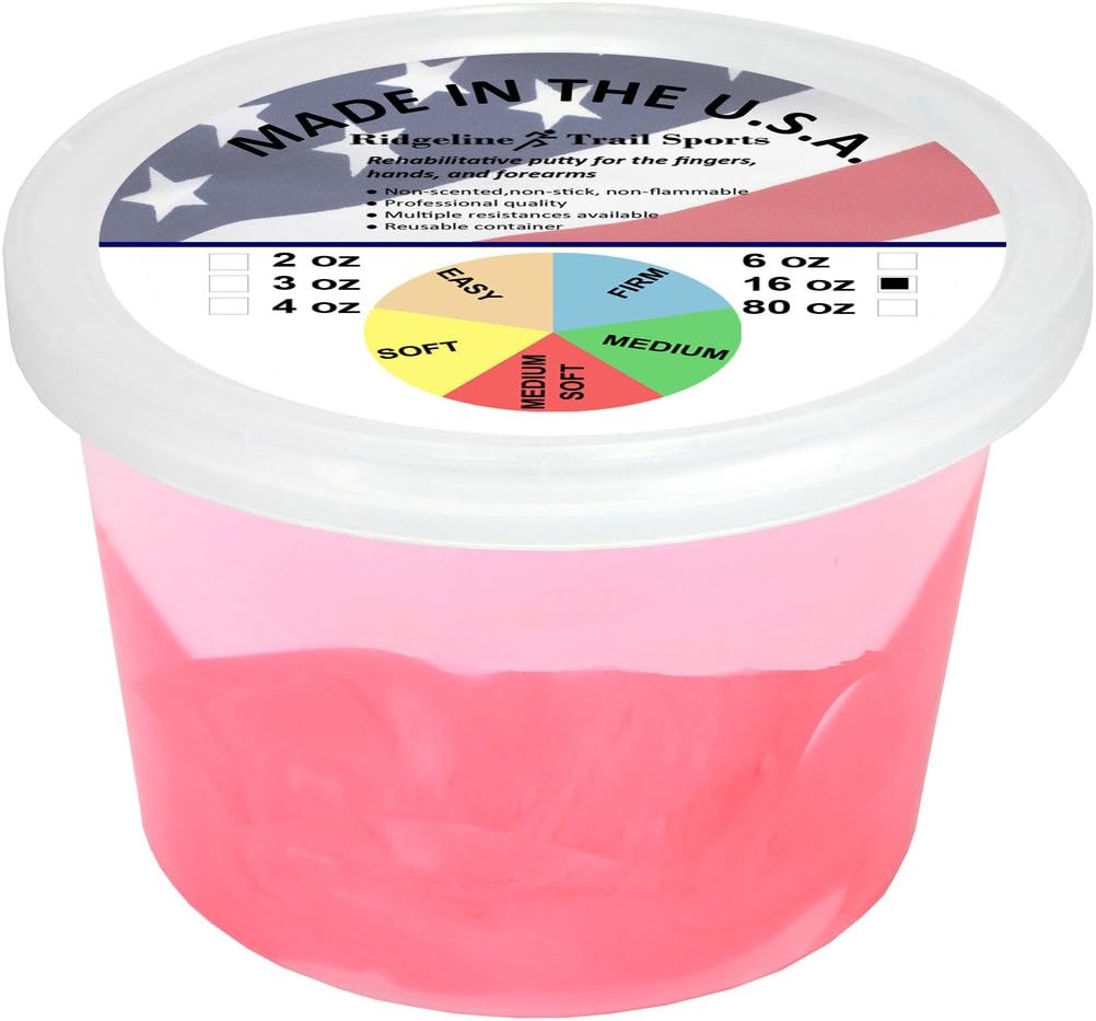 16 oz Hand Therapy Putty, Red - Medium Soft