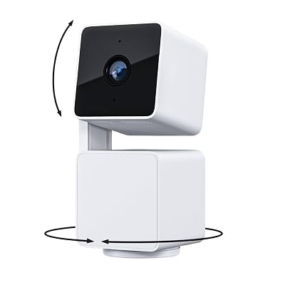 WYZE Cam Pan v3, Indoor/Outdoor IP65-Rated 1080p Pan/Tilt/Zoom Wi-Fi Smart Home Security Camera with Color Night Vision, 2-Way Audio, Compatible with Alexa & Google Assistant, Free Expert Setup