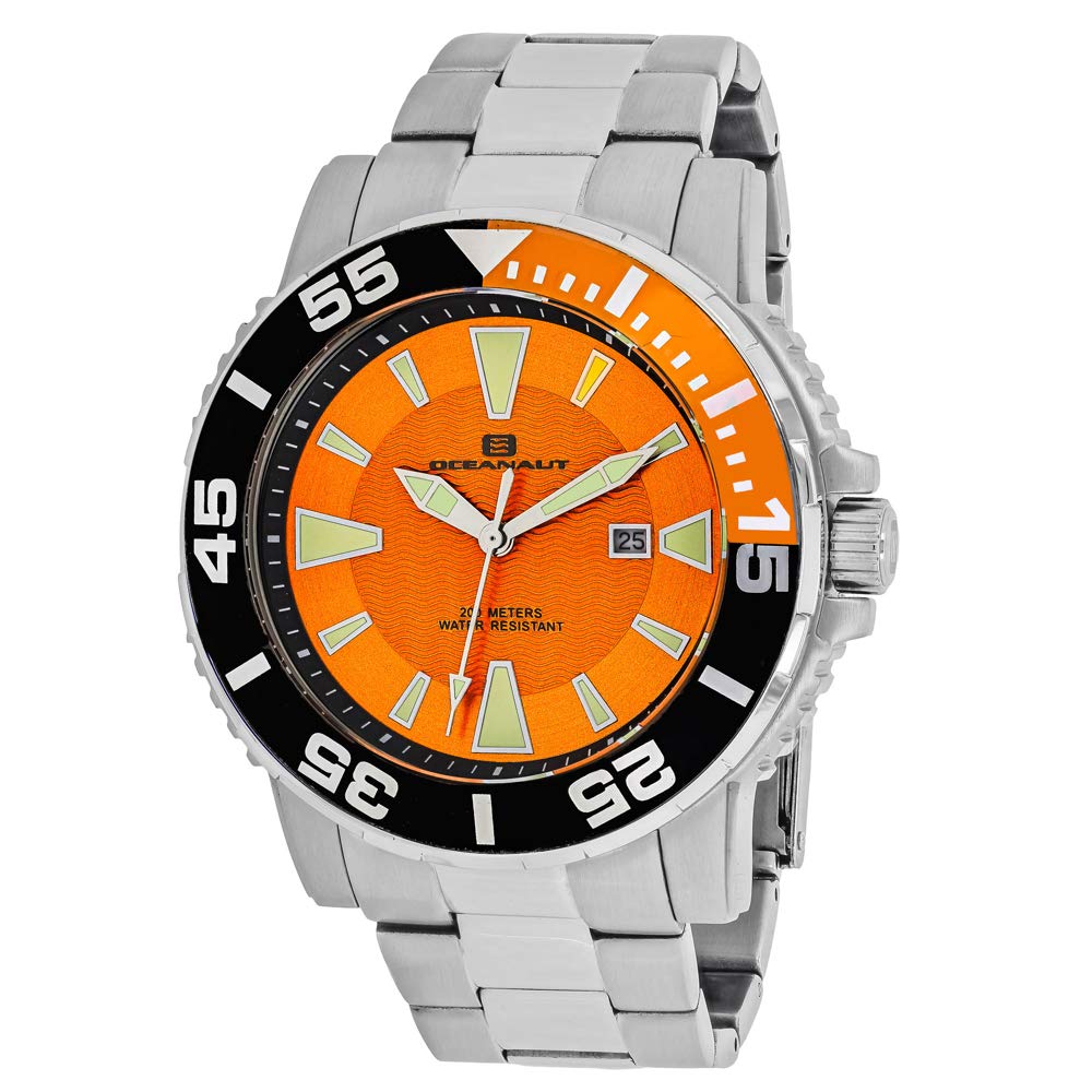 Oceanaut Reloj de cuarzo y acero inoxidable 'Marletta' para hombre, color: plateado (modelo: OC2910)