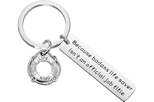 bobauna Lifebuoy Keychain Appreciation Gift For Life Saver Life Ring Preserver