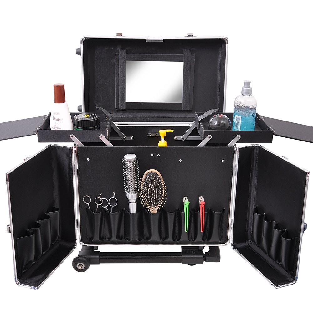 Professional Hair Stylist Aluminum Rolling Tool Box Makeup Artist Salon Train Case Buy Online