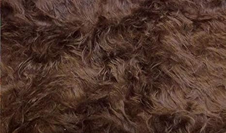 Amazon Com Fabrics City Dark Brown Teddy Long Hair Fur Fabric