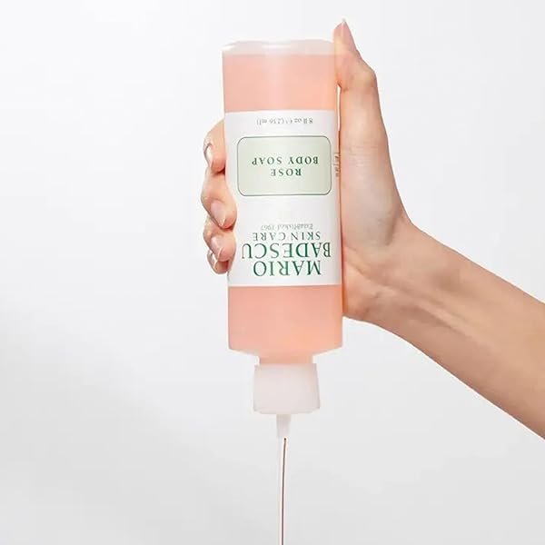 MARIO BADESCU ROSE BODY SOAP | FOR A PAMPERED, REFRESHED, AND HYDRATED SKIN | SCENTED WITH THE SWEETEST HINT OF FLORAL | SHOWER GEL FOR DAILY USE | 8 FL. OZ.