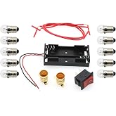 FDXGYH 1 Set Electrical Circuit Experiment Kit DIY Circuit Experiment | Small Bulb Lights up kit Battery Box Lamp Holder Switch for Home School Educational Kit