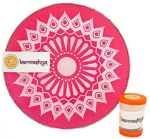 KARMASHYA 8" Vinayaka Puja Pooja Rangoli Stencil Muggu Mandana Floor Art Plate Kolam Om