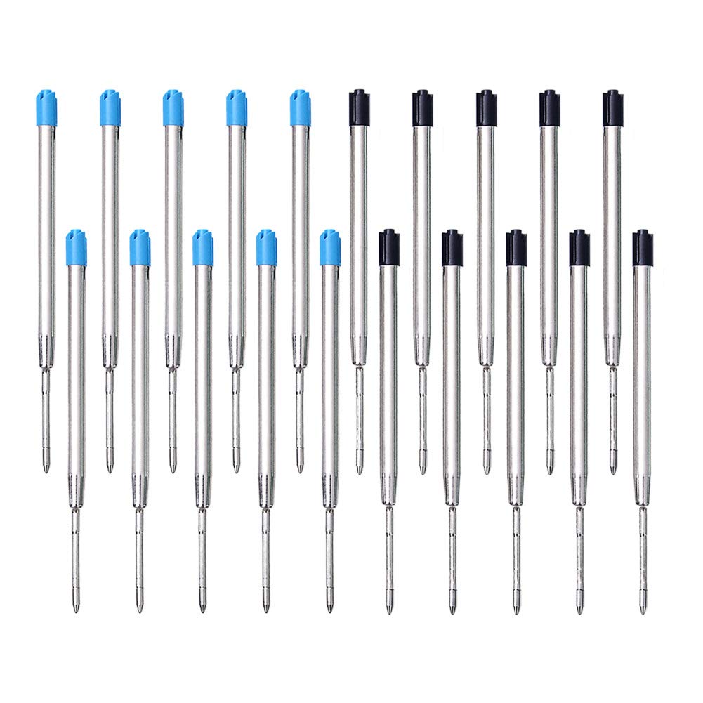 3 8 Inch 9 8 Cm Replaceable Ballpoint Pen Refill Metal Refill Generic Smooth Writing Pack Of 20 2 Colors Blue And Black Buy Online In Brunei At Brunei Desertcart Com Productid 123958552