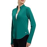 baleaf Women's Sun Shirts UPF50+ Half Zip Shirt Rash Guard Long Sleeves SPF Lightweight Clothing UV Protection Hiking Top
