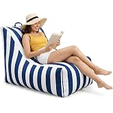 Briwooody Boat Bean Bag Chair Outdoor for Adults | Marine Lounge Waterproof Beanbag Chair Patio Lazy Sofa Couch Seating for Boats Camping Balcony