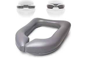 Nevife Raised Toilet Seat Cushion-Inflatable & High-Density Foam Toilet Seat Riser for Elderly,Seniors,Pregnant & Post-Surger