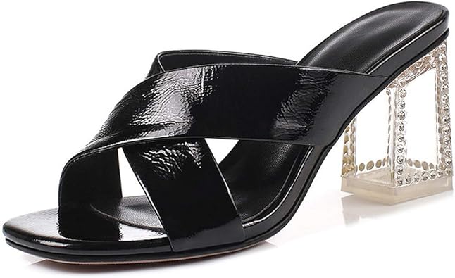 Amazon Com Women Sandals Genuine Leather Shoes Elegant High