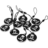 10pcs NFC Tags Keychain Ntag215 NFC Chips Programmable NFC Fob NFC Key Fob NFC Card Compatible All NFC Enabled Mobile Phones 