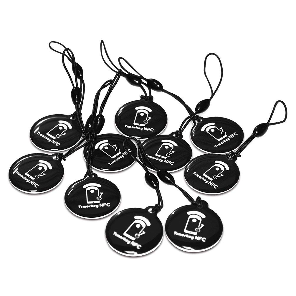 Photo 1 of 10pcs NFC Tags Keychain Ntag215 NFC Chips Programmable NFC Fob NFC Key Fob NFC Card Compatible All NFC Enabled Mobile Phones & Devices