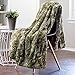 Chanasya Premium Wolf Faux Fur Throw Blanket - Soft, Fuzzy Sherpa & Minky Throw Blanket - for Bed or Couch - 50