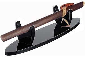 WANLIAN Acrylic Flute Display Stand for Indian Flute (Black)