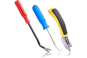 Witwatia Upholstery Tacks and Construction Staple Remover, Screwdriver with Tack Puller Tool, Carpet Tacks, Nail Lifter for R
