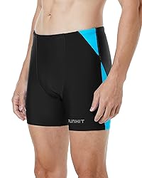 Runhit Mens Swim Jammers Square Leg Quick Dry