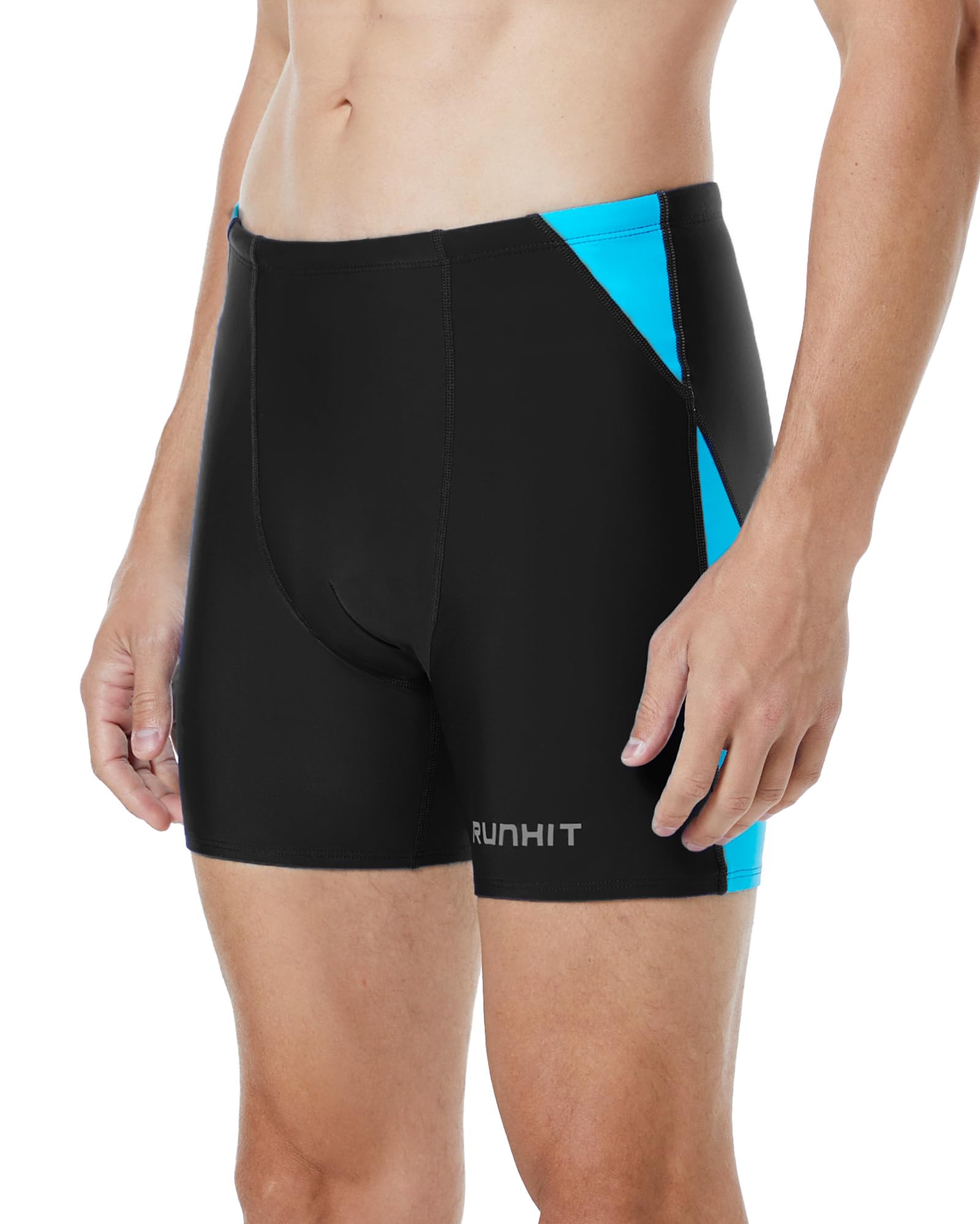 Runhit Mens Swim Jammers Square Leg Quick Dry
