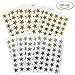 Kenkio 3500 Count Star Stickers Gold Silver Self-Adhesive Stickers Stars