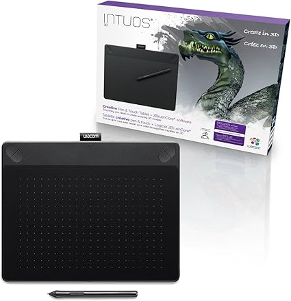 Wacom Intuos 3d Black Pt M South Tablette Graphique 2540 Lpi 216 X 135 Mm Usb Noir Tablettes Graphiques Avec Fil Sans Fil 2540 Lpi 216 X 135 Mm Usb 13 5 Cm Stylo Amazon Fr Informatique