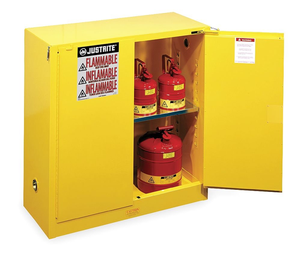 Flammable With Self Close Double Door, 30 Gallon Science Lab