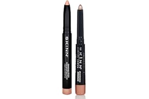Skinn Cosmetics Smudge Stick for Eyes - Set of 2 Waterproof Eye Pencils - Moonlit & Blushing Bronze