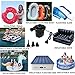 Electric Air Pump for Inflatables Air Mattress Pump with 3 Nozzles 110V AC/12V DC Airbed Boat Pool Raft Inflatable Pump Black (ACDC)