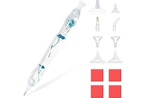 RECORDARME Diamond Art Pen, Resin Diamond Painting Pen Tools Accessories, Ergonomic Design Shiny Diamond Dot Pen (Flower)