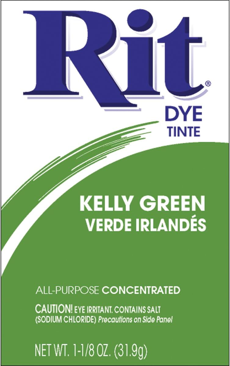 Rit Dye Powder Kelly Green Fabric Dye 1 Box Multicolor Conforms ASTM D4236