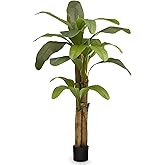 Maia Shop 6ft Artificial Banana Tree Plant for House, Apartment or Office – Realistic Fake Indoor Plants for Living Room, Kitchen, Bedroom, Entryway or Bathroom – Faux Greenery for Home Décor
