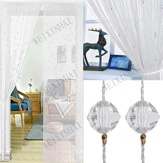 Amazon Com Uniai Tassel Curtains Door Beads Curtains String