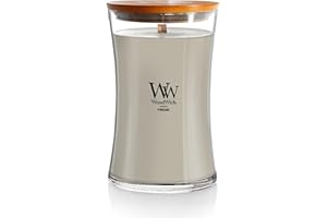 WoodWick Large Hourglass Fireside Candle Premium Soy Blend Wax Crackles as it burns Perfect for Gifting