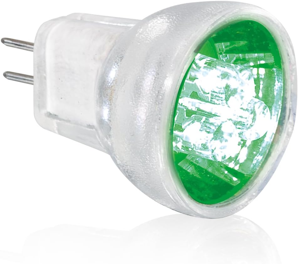 AURORA 0.3W 12V MR8 LED Bulbs Green Light AULED/MR8GRN Amazon.co