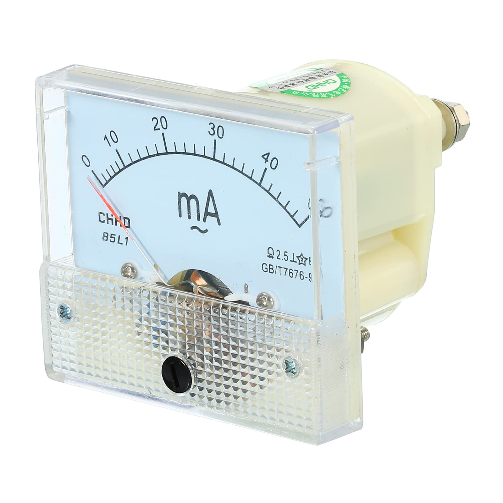 YOKIVE Analog Panel Ammeter, 85L1 Ampere Meter Current Tester, Great for Office, Art, Home, Daily Use (AC 0-50mA)