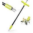 ORIENTOOLS 3 Claws Weed Puller Tool, Stand Up Weed Puller with Long Ergonomic Handle, Weed Puller Tool Stand Up Heavy Duty, Dandelion Picker, Garden Tools for Weeding, Weed Remover Tool for Lawn, Yard