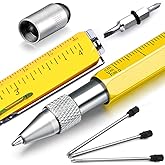Gifts for Men, Hongred 6 in 1 Multitool Pen, Stocking Stuffers for Mens Gift for Him Husband, Father's Day for dad, Birthday for Men, Tools Cool Gadgets, Office Gift