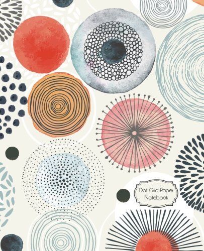 Dot Grid Paper Notebook: Doodle Circles: 7.25 x 9.5 Dot Grid Journal, 170 Pages (Dot Notebooks)