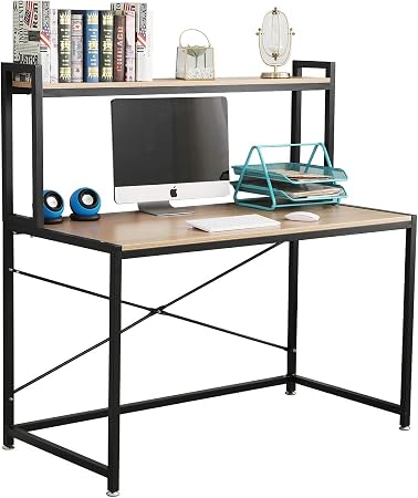 Dlandhome Burotisch Schreibtisch Mit Ablagen Computertisch 120