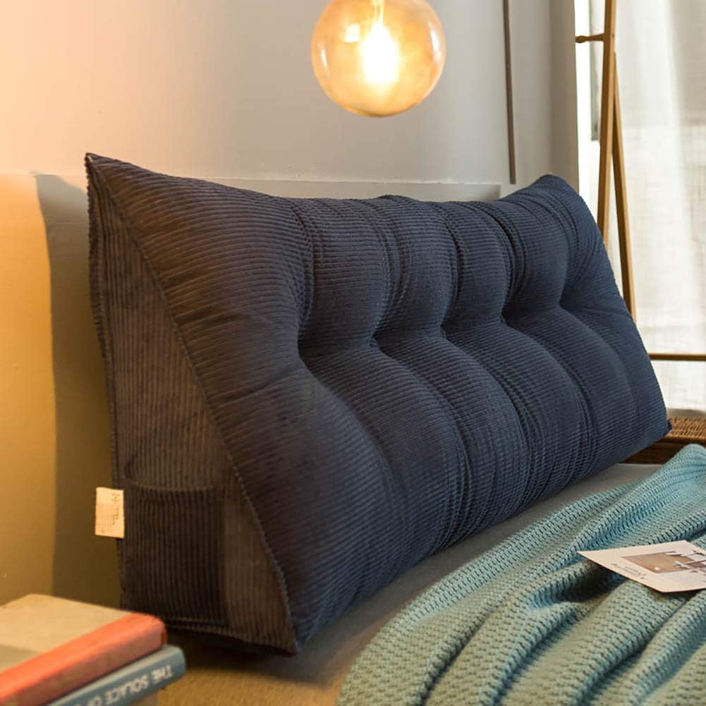 YZJJ Triangular Wedge Cushion, Bed Backrest Pillow, Upholstered Headboard Back, Support for Sitting Up in Bed Bed Back Support for Reading Relaxing (Chair Cushion, Sofa, Bed: Furniture & Decor